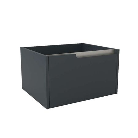 One Тумба 60x50x35 см под раковину с 1-м выдвижным ящиком серая