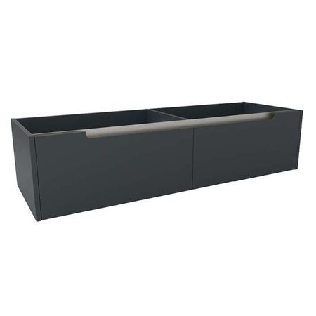 One Тумба 150x50x35 см под двойную раковину с 1-м выдвижным ящиком серая