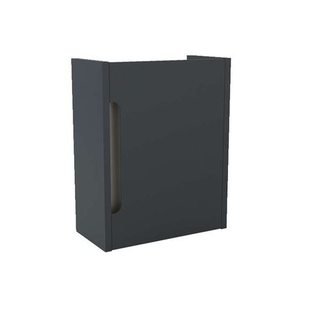 One Тумба 40x20x35 см под раковину подвесная серая