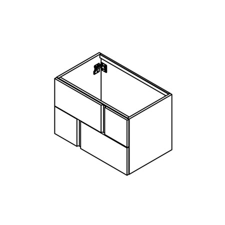 Gamadecor Travat Bps Тумба Под Раковину 80x52,8x49,2 См, Ламинат Camel