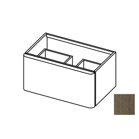 Gamadecor Radio Bps Тумба Под Раковину, Включает Органайзер, 120x40x50 См, Olmo Dark