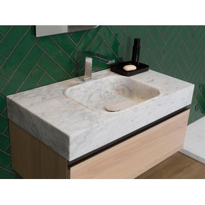 Conjunto Square Motif Countertop Neve Alba 90,4x48,7x42,5