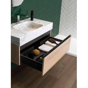 Conjunto Square Motif Countertop Neve Alba 90,4x48,7x42,5