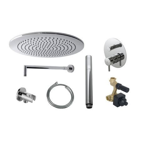 Noken Pack Rondo Single Lever Душевой Комплект С Верхним Душем O30 См, Смесителем, Хром Noken Pack Rondo Single Lever Душевой Комплект С Верхним Душем O30 См, Смесителем, Хром