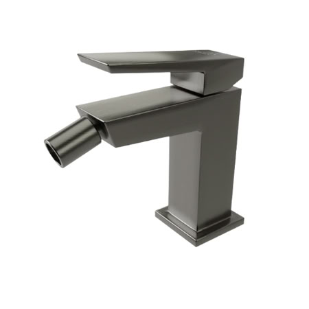 Noken Square Однорычажный Смеситель Для Биде, С Дк, Брашированный Титан
