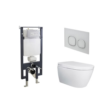 Noken Pack I-comfort Комплект: Инсталляция, Унитаз С Электрон. Сиденьем, Клавиша, White/white Chrom Noken Pack I-comfort Комплект: Инсталляция, Унитаз С Электрон. Сиденьем, Клавиша, White/white Chrom