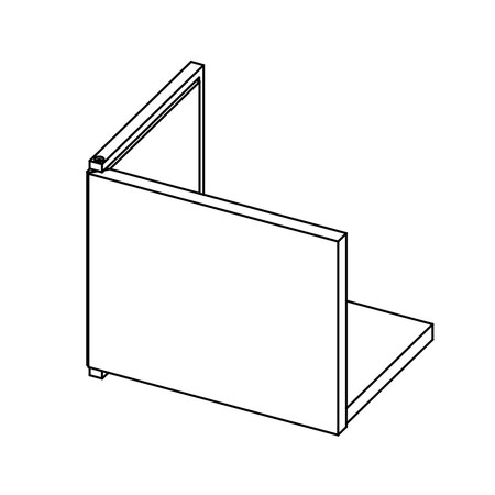 Gamadecor Ciclo Полка Подвесная, Вращающаяся, Sx, 30x24x23 См, Gloss Lacquer