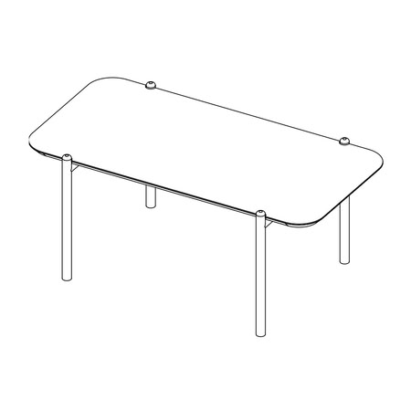 Gamadecor Palio H420 Столик Кофейный, 1200xh420x550 Мм, Marble G1. Спецзаказ!