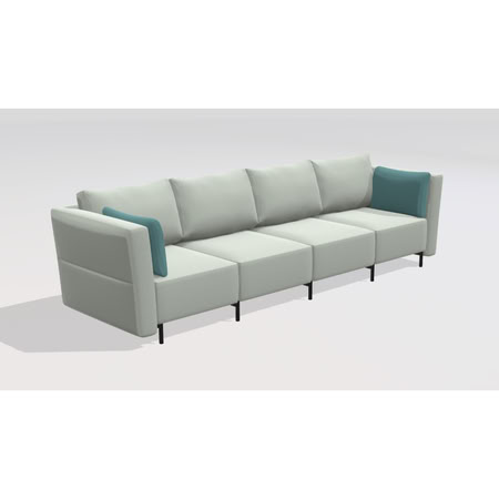 Gamadecor Fold S2 4 Диван На Ножках В Комплекте 354x108 См, Спецзаказ!