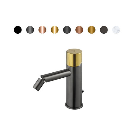 Noken Round Custom Смеситель Для Биде, 5 Л/мин, С Дк, Брашированный Титан/colors. Noken Round Custom Смеситель Для Биде, 5 Л/мин, С Дк, Брашированный Титан/colors.