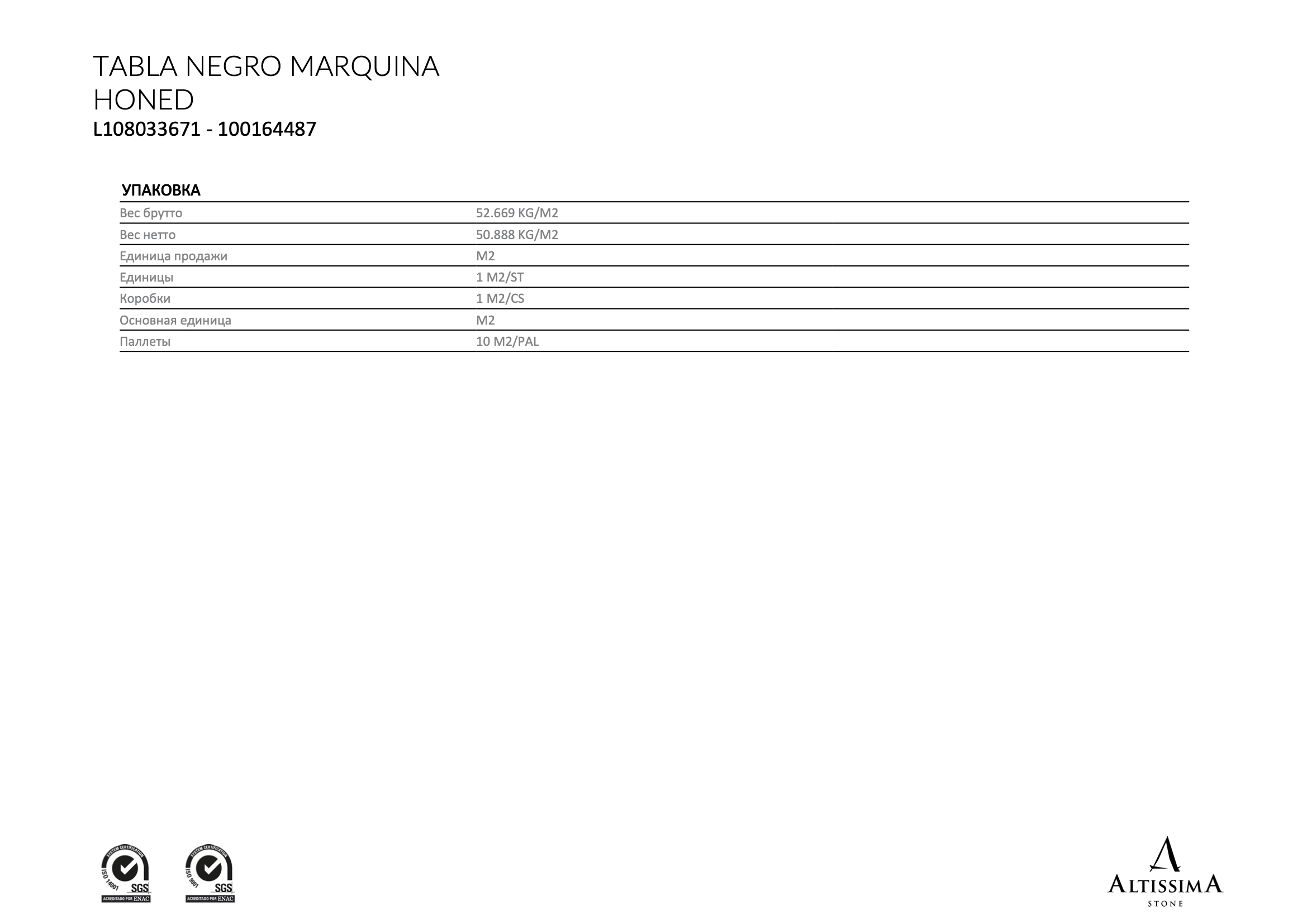 Tabla Negro Marquina Honed 2